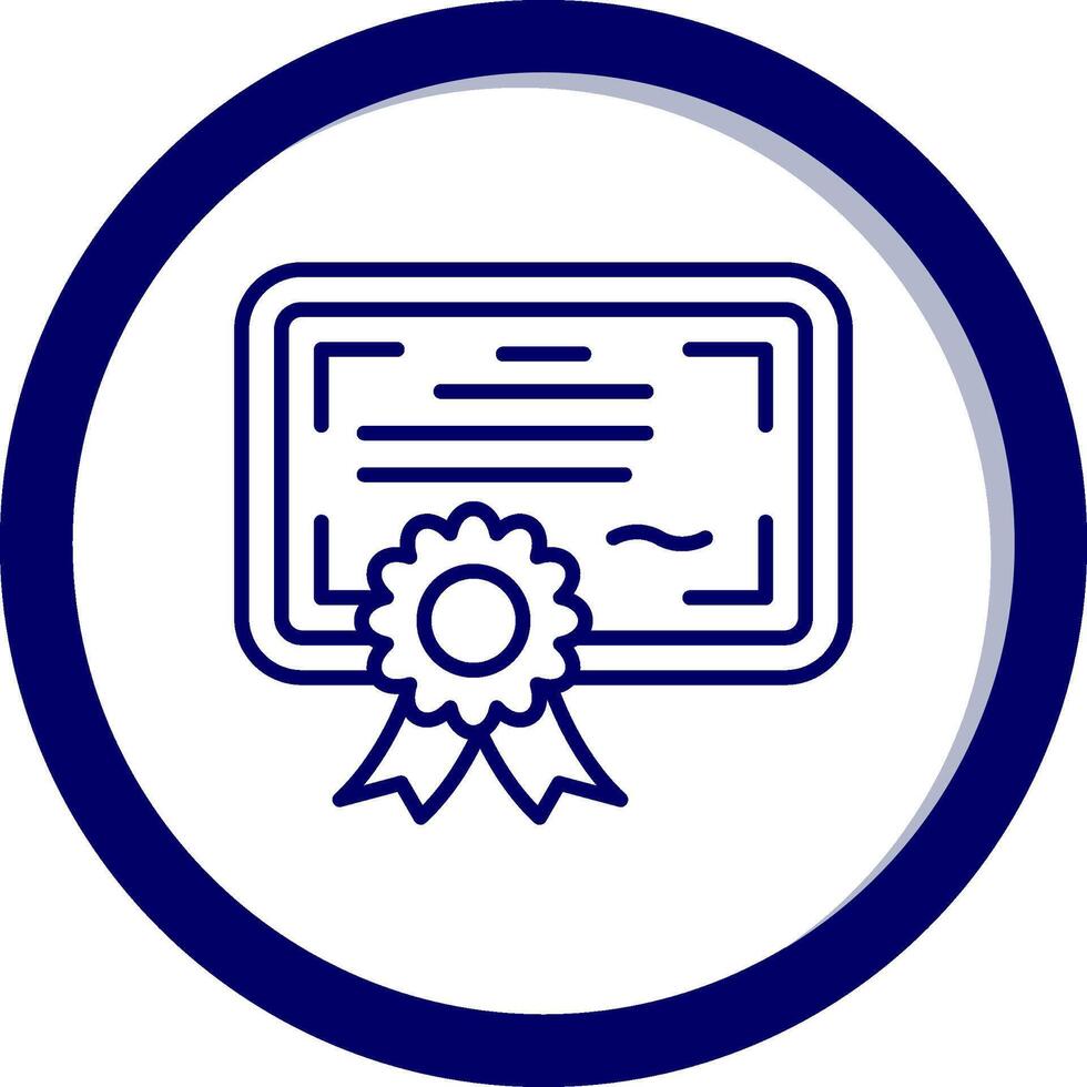 icono de vector de certificado