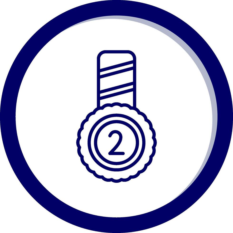 Second Place Vector Icon