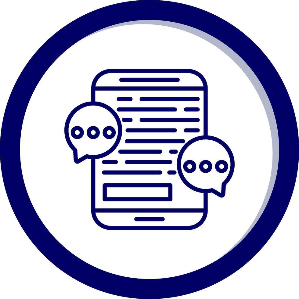 Mobile Chat Vector Icon