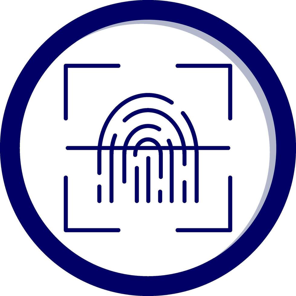 Fingerprint Scanner Vector Icon