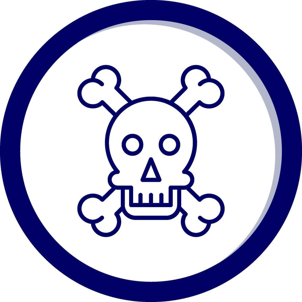 Skull And Bones Vector Icon