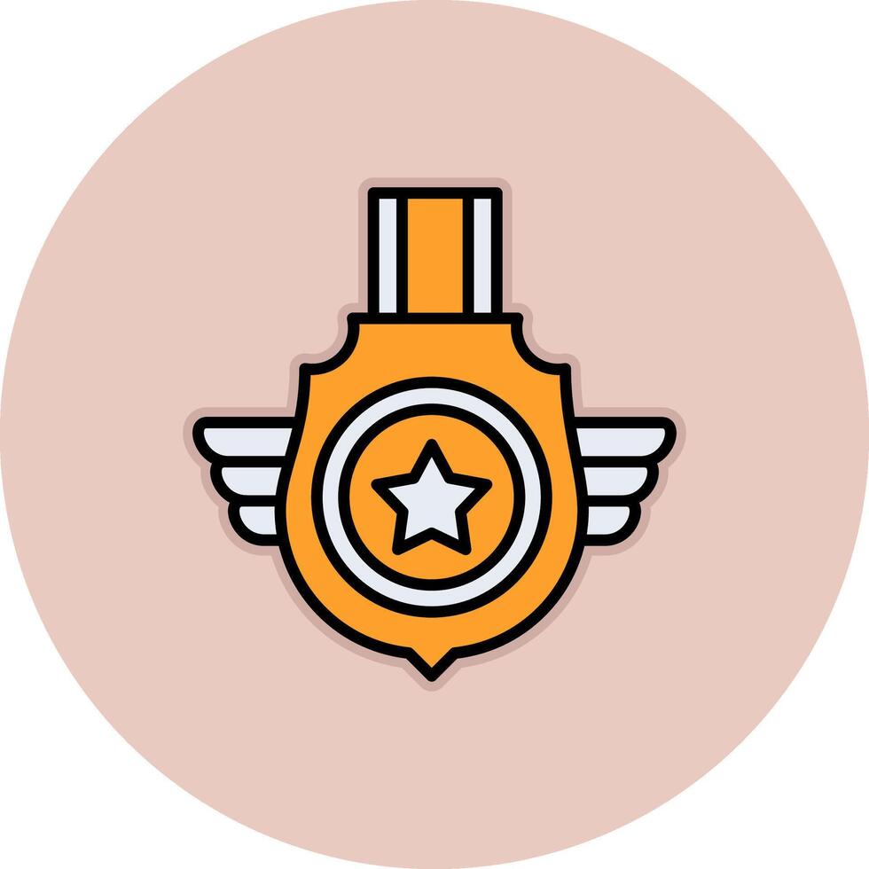 insignias vector icono