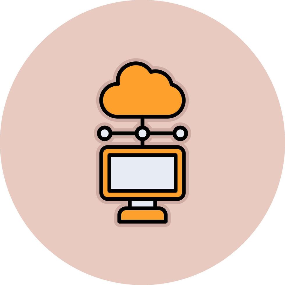 Cloud Computing Vector Icon