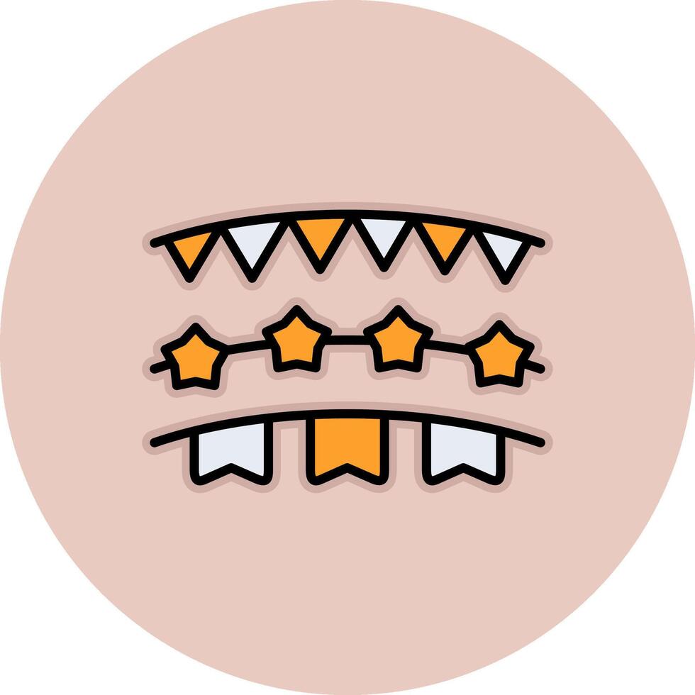 Bunting Vector Icon