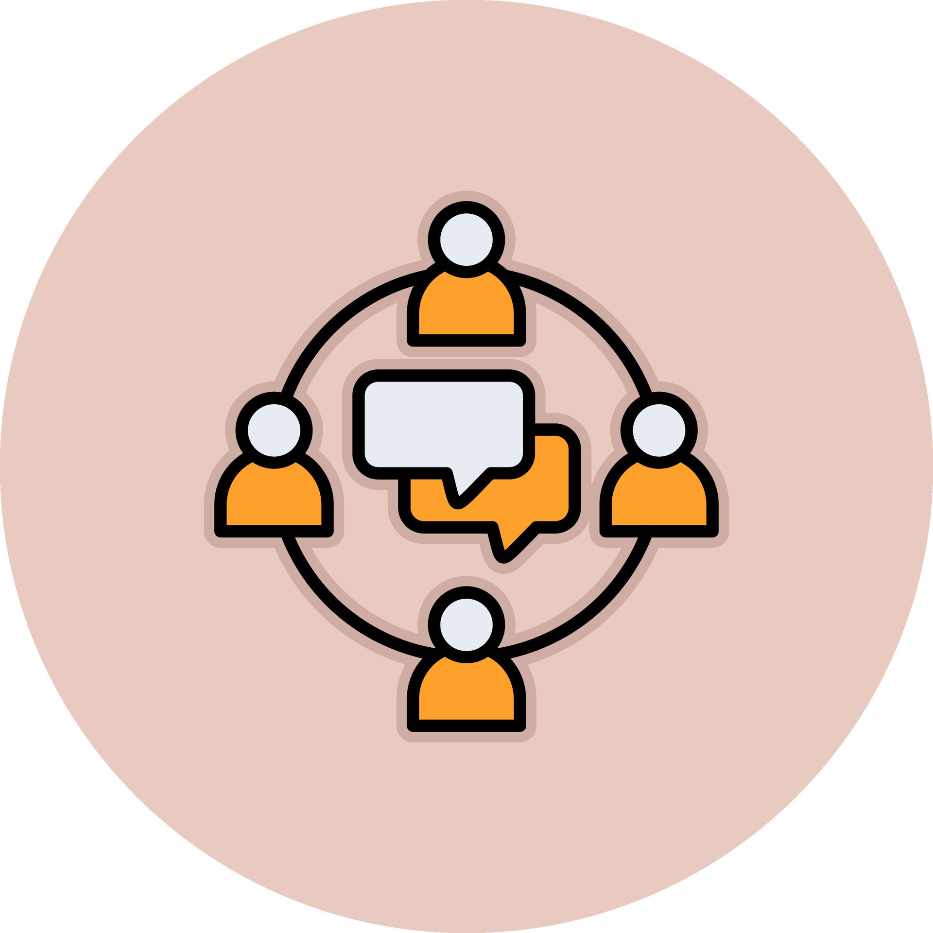 Group Chat Vector Icon 37251160 Vector Art at Vecteezy