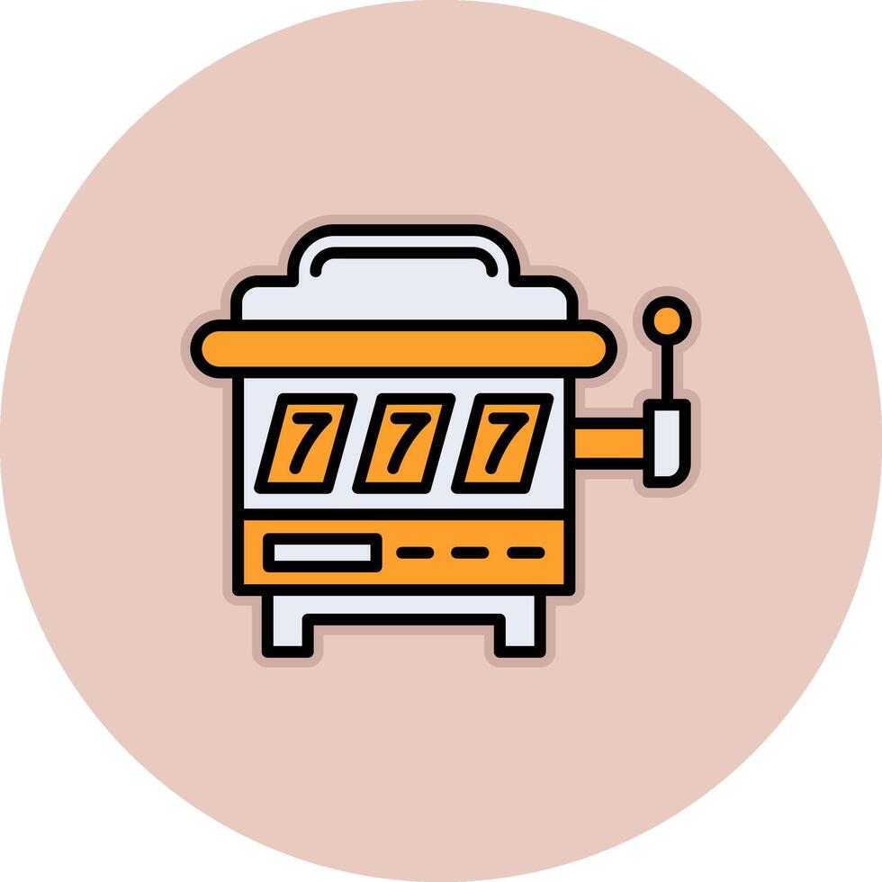 Slot Machine Vector Icon