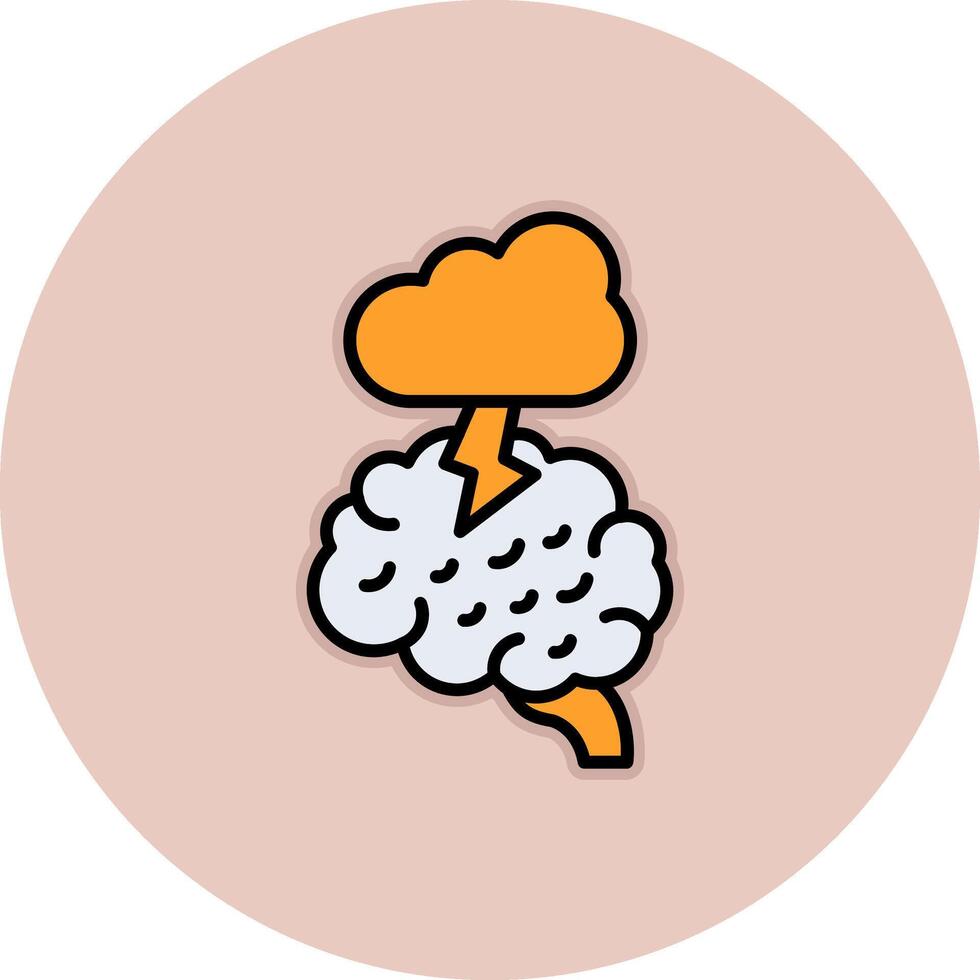 icono de vector de lluvia de ideas