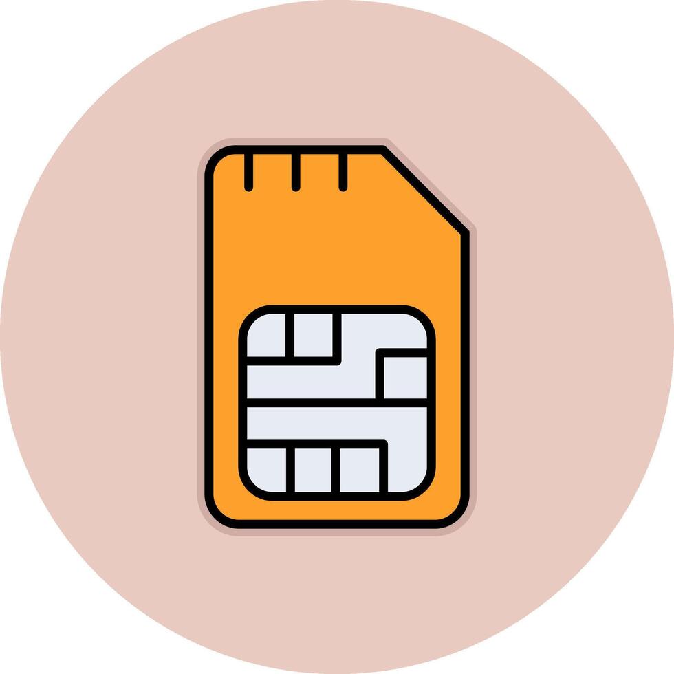 Sim Card Vector Icon