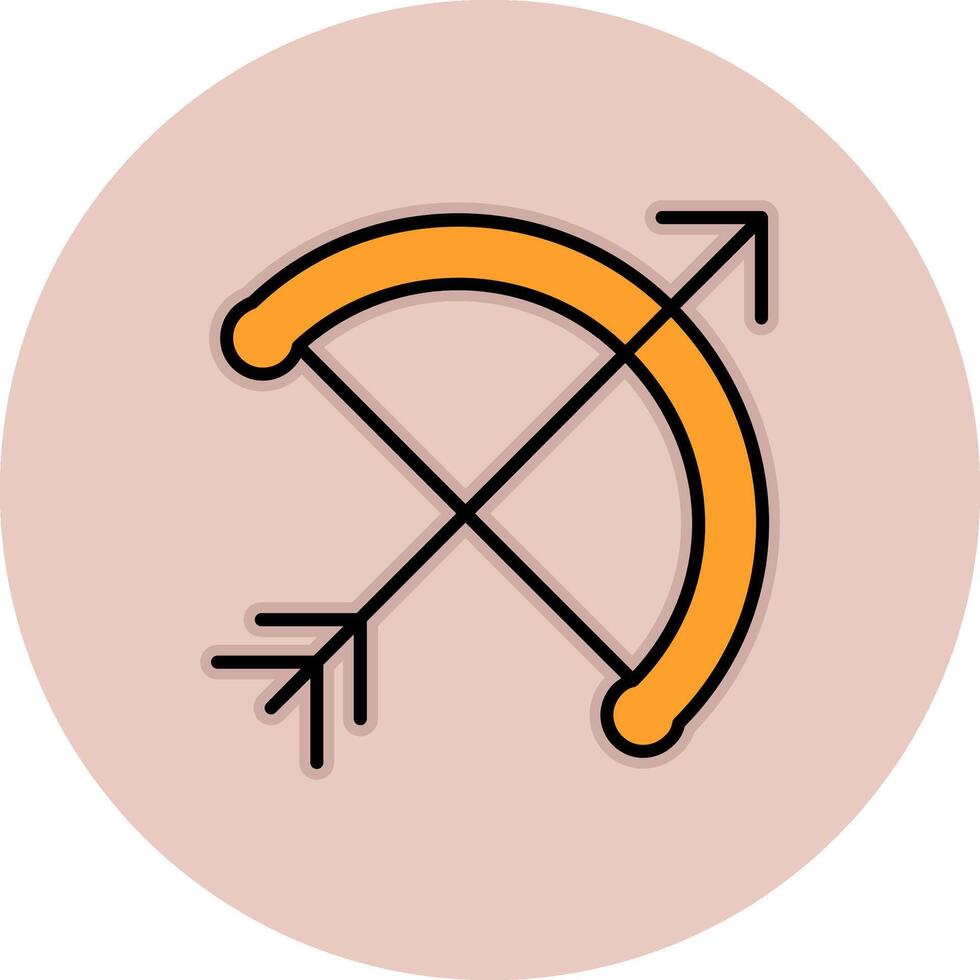 Bow And Arrow Vector Icon
