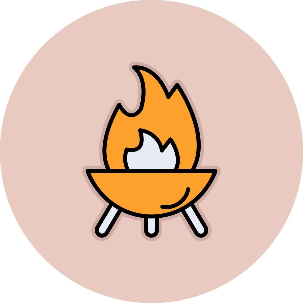 Firepit Vector Icon