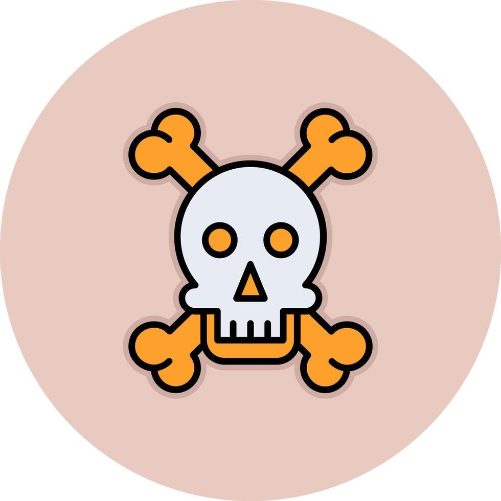 Skull And Bones Vector Icon
