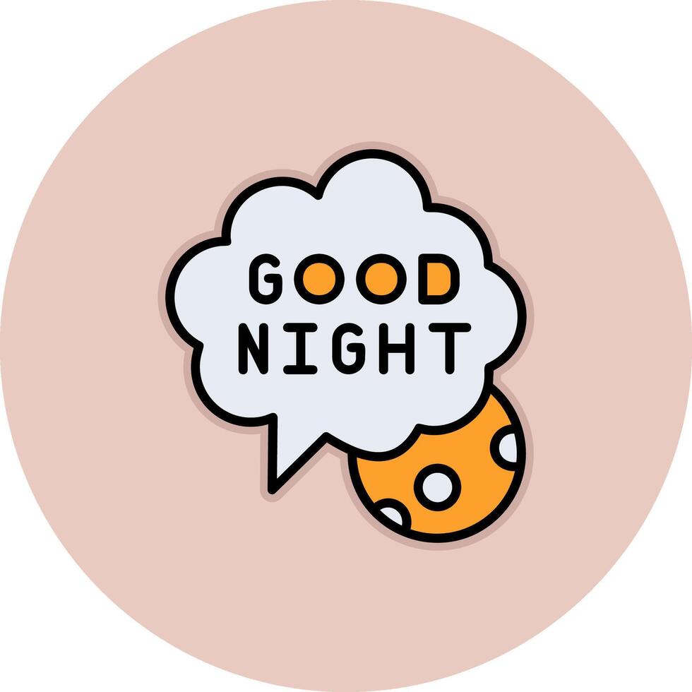 Good Night Vector Icon