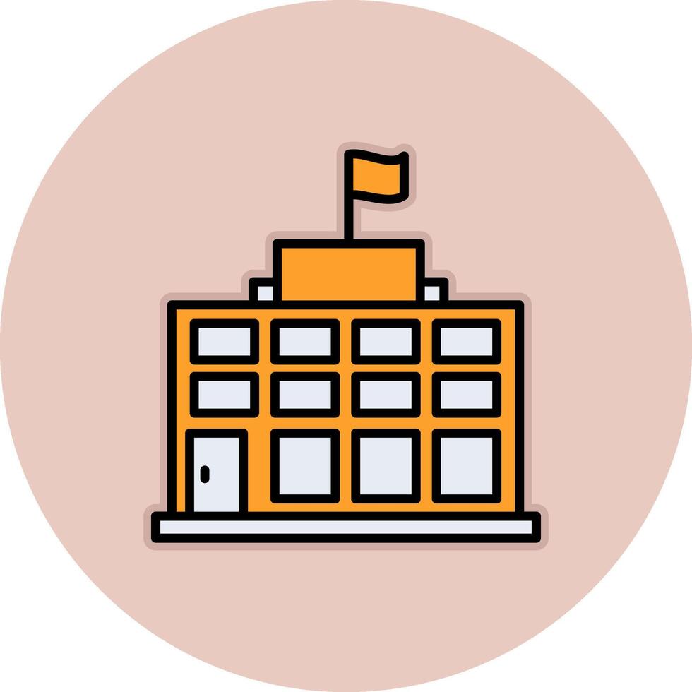 Embassy Vector Icon