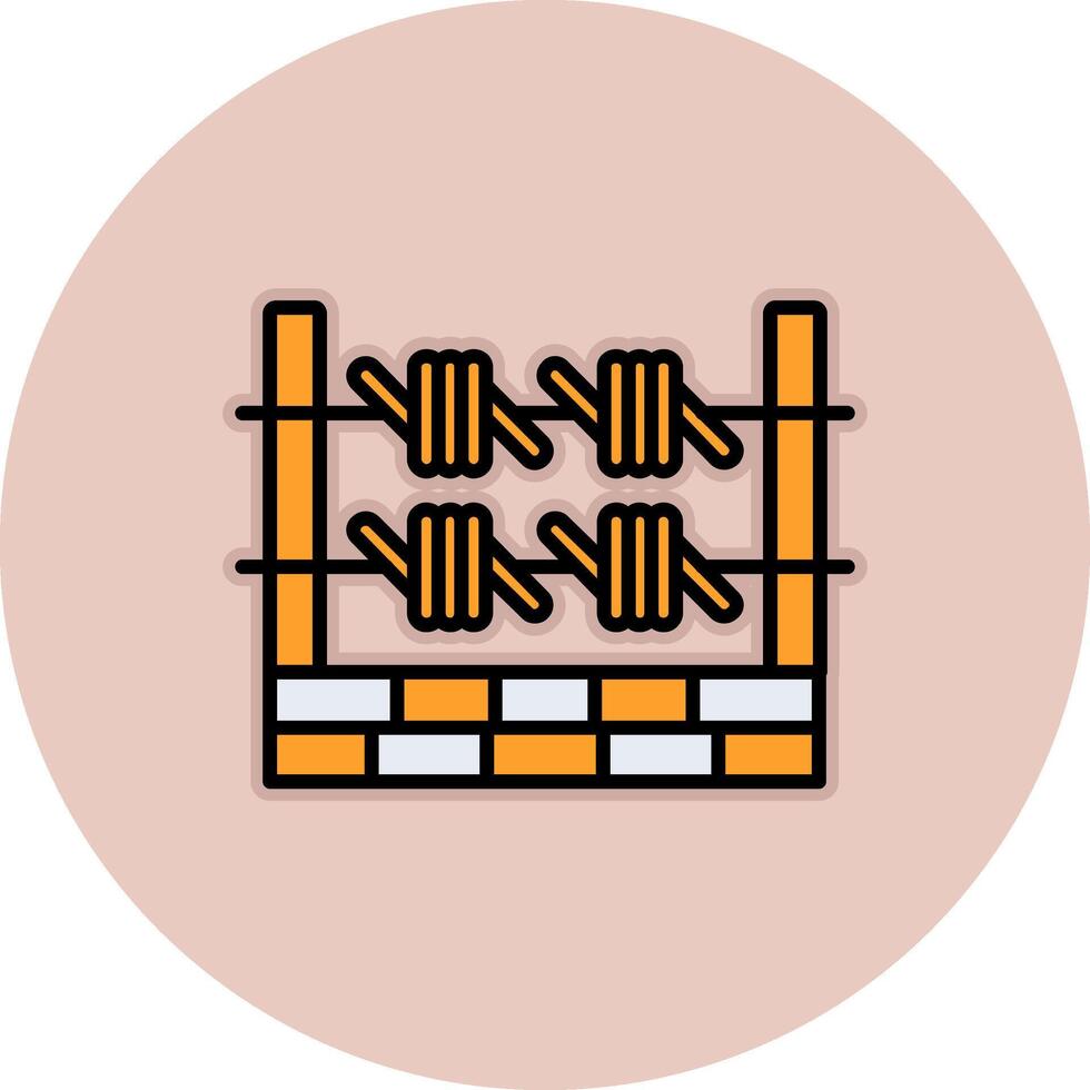 Barbed Wire Vector Icon