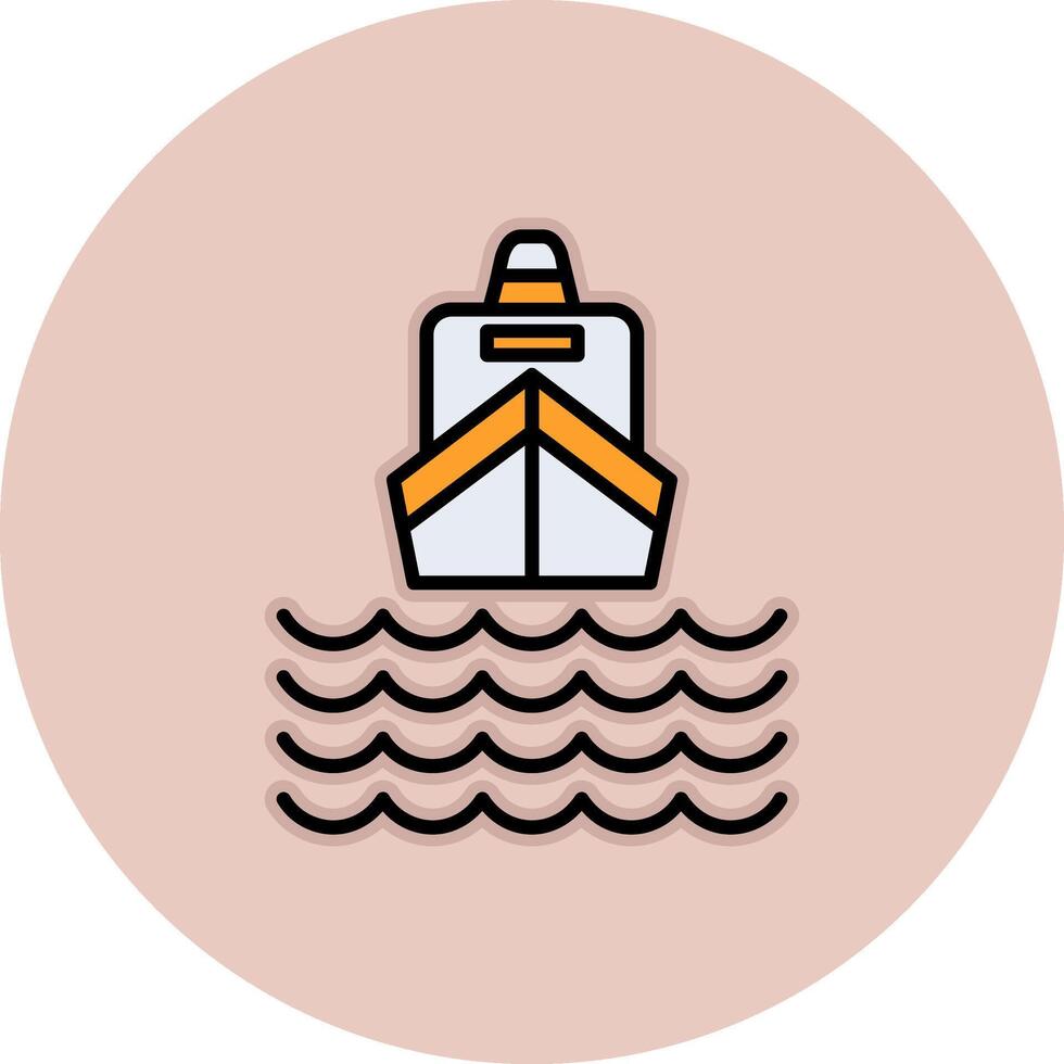 icono de vector de barco