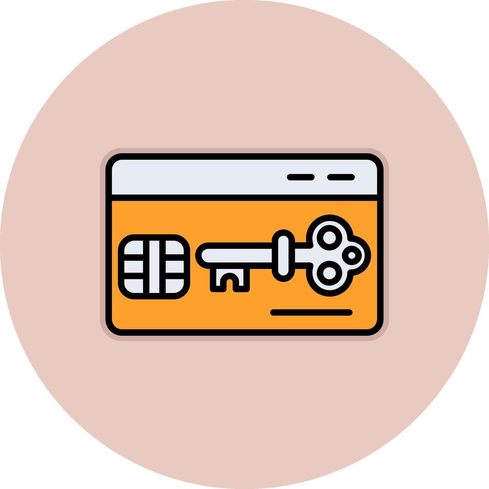 Key Card Vector Icon