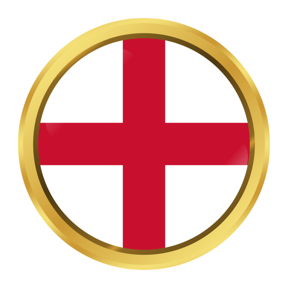 England Flag Circle Shape png