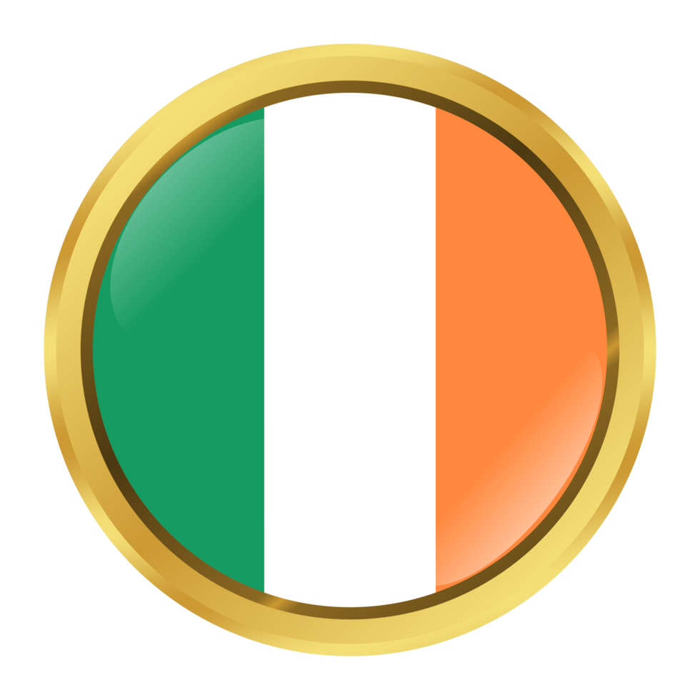 Republik von Irland Flagge Kreis gestalten png