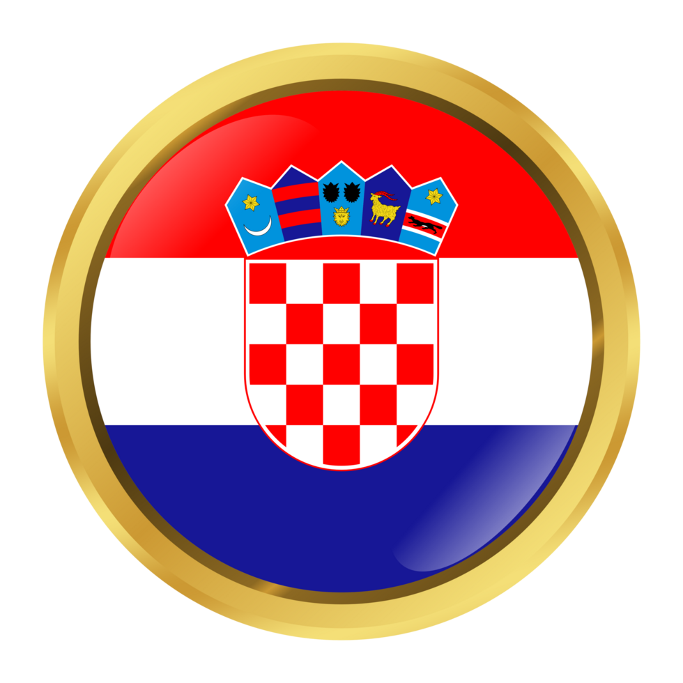 Kroatië vlag cirkel vorm png