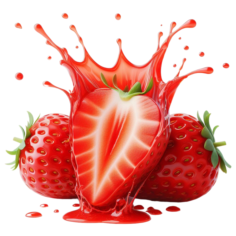 succo di fragola fresca png