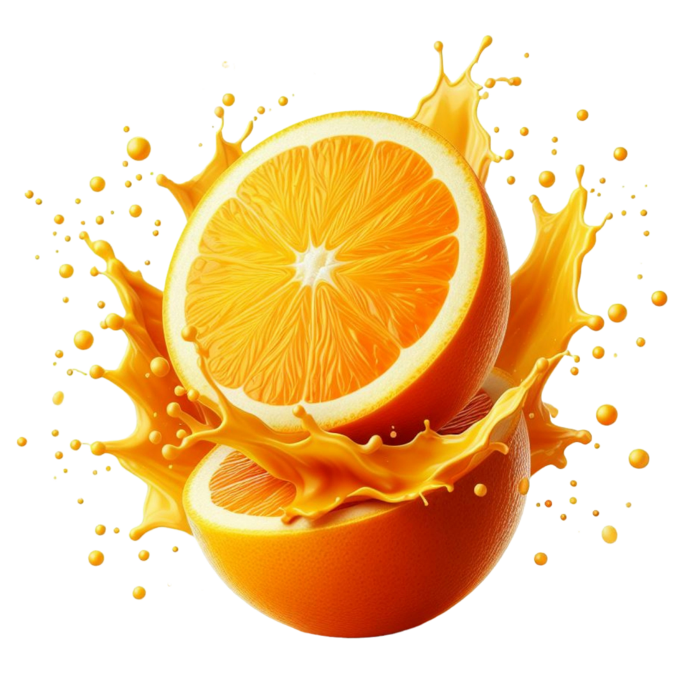 suco de laranja fresco png