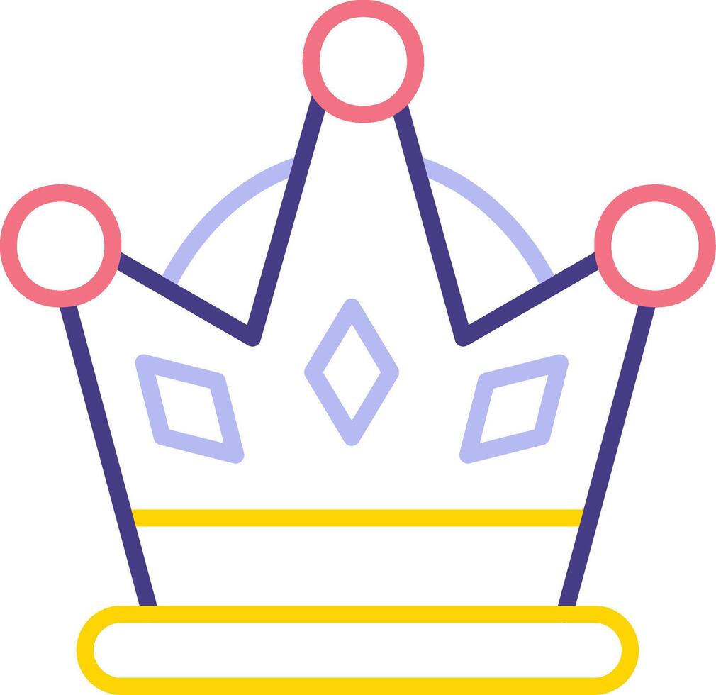 icono de vector de corona