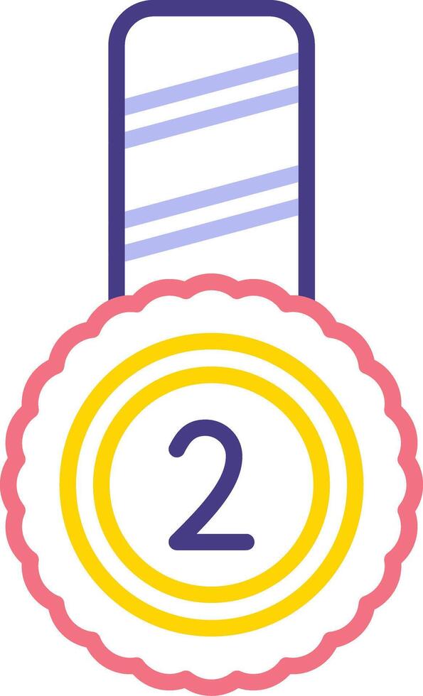 Second Place Vector Icon