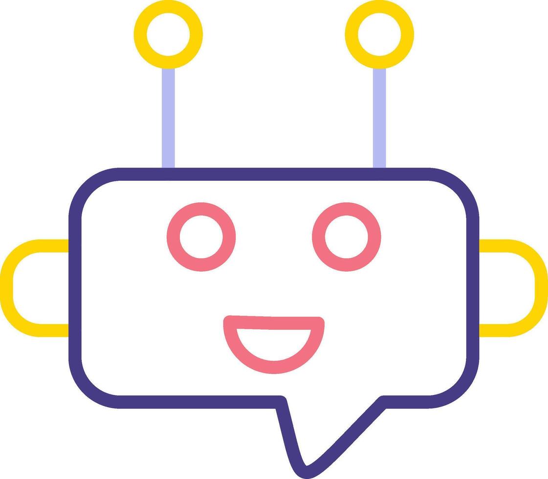 Robot Chat Vector Icon