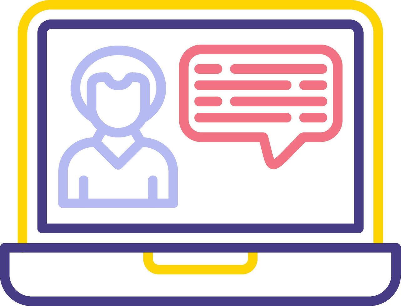 Video Call Chat Vector Icon