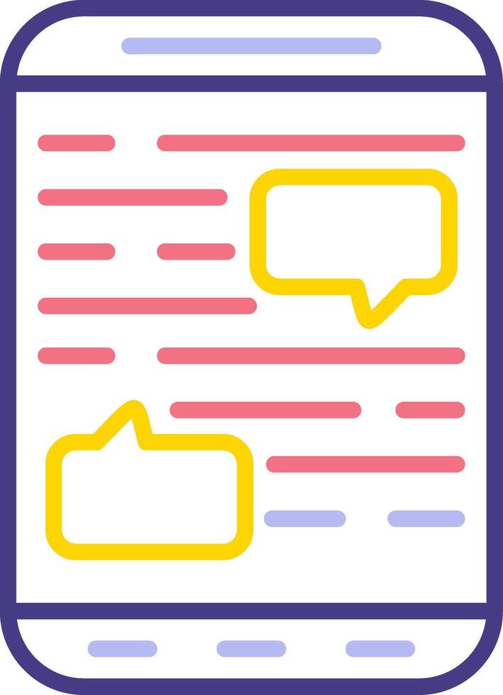 Mobile Chat Vector Icon