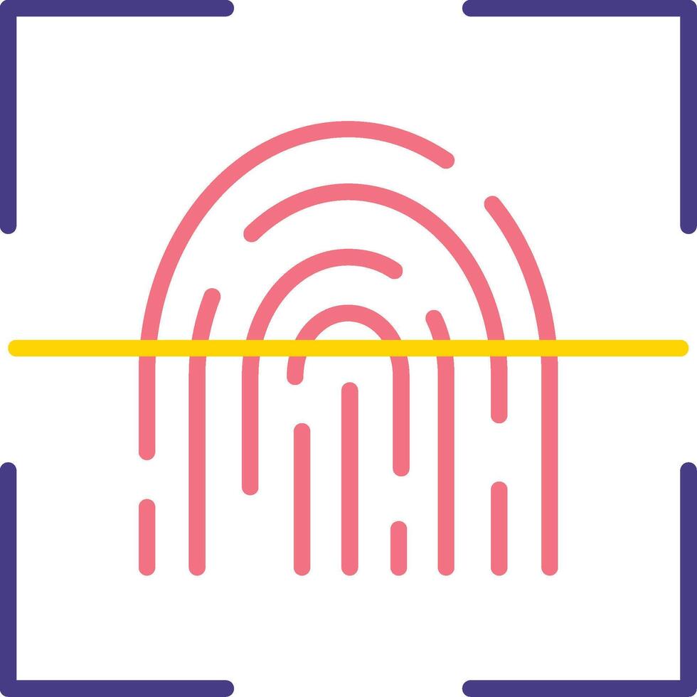 Fingerprint Scanner Vector Icon