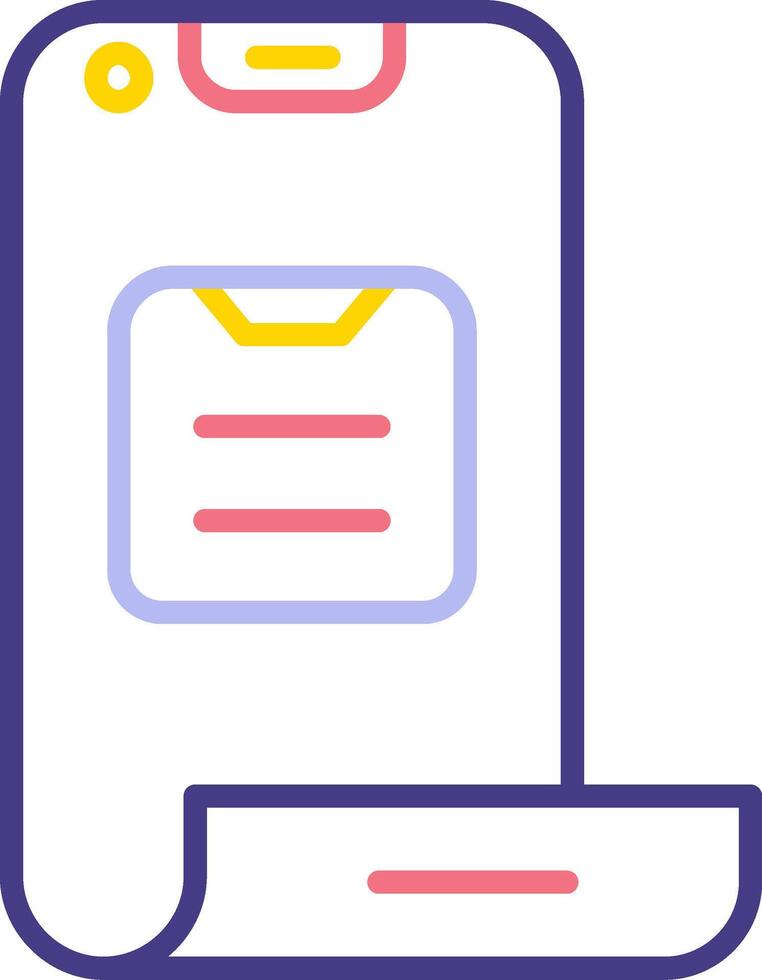 Folding Phone Vector Icon