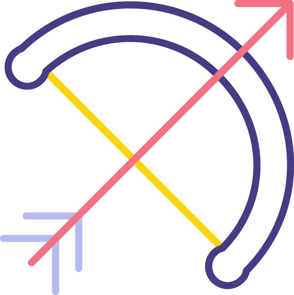 Bow And Arrow Vector Icon