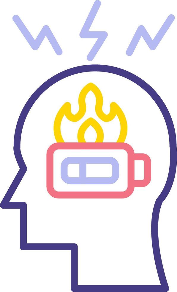 Burnout Vector Icon