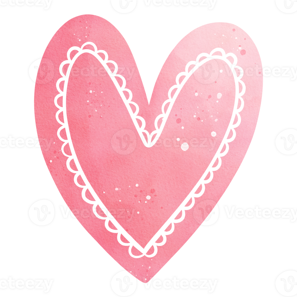 Watercolor Heart Illustration png
