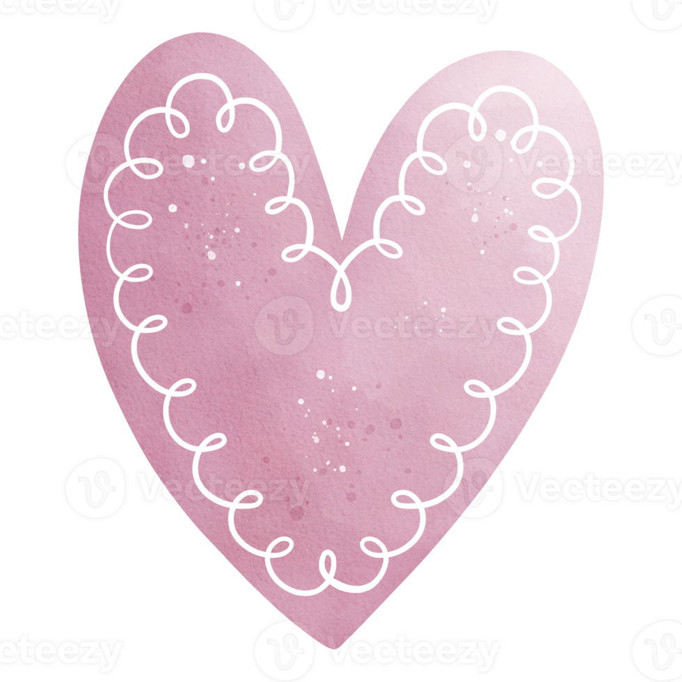 Watercolor Heart Illustration png