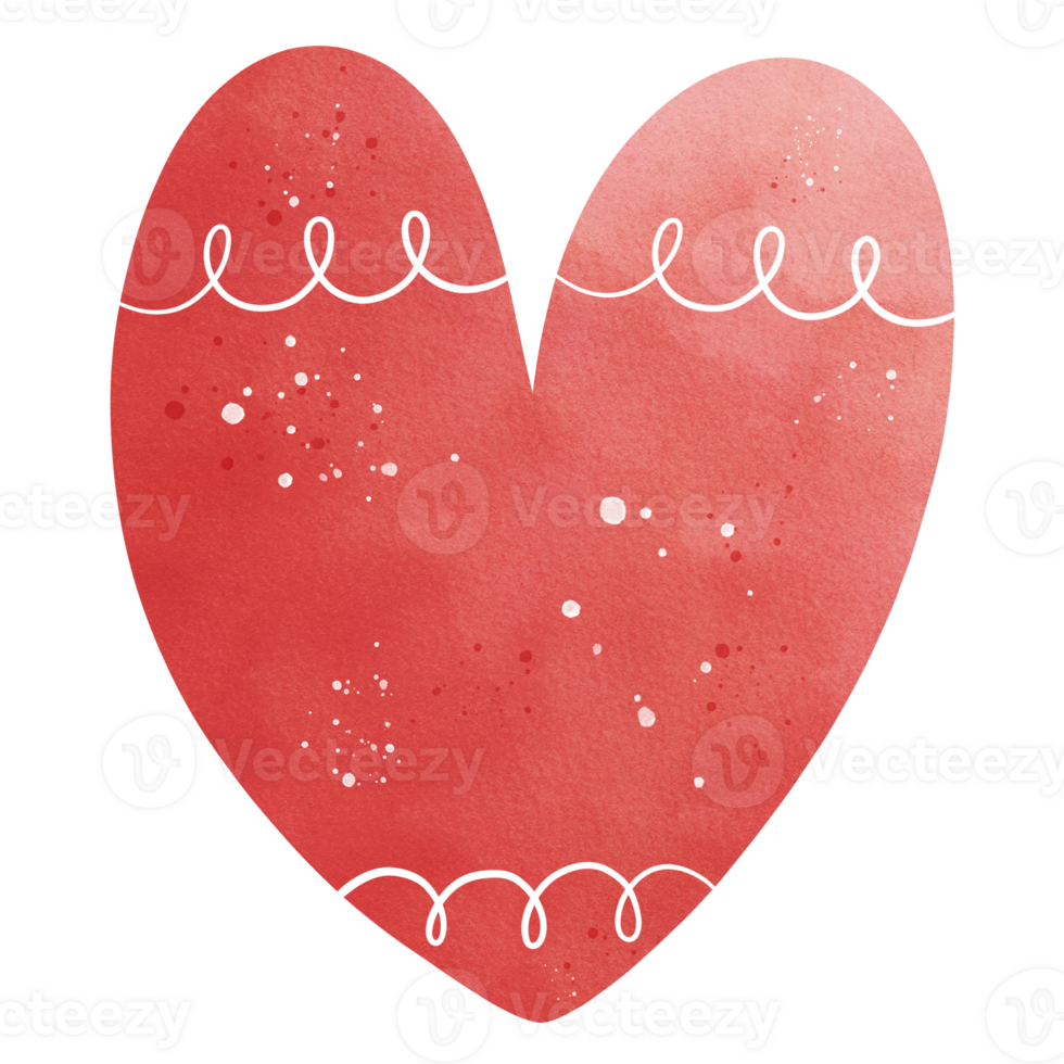 Watercolor Heart Illustration png