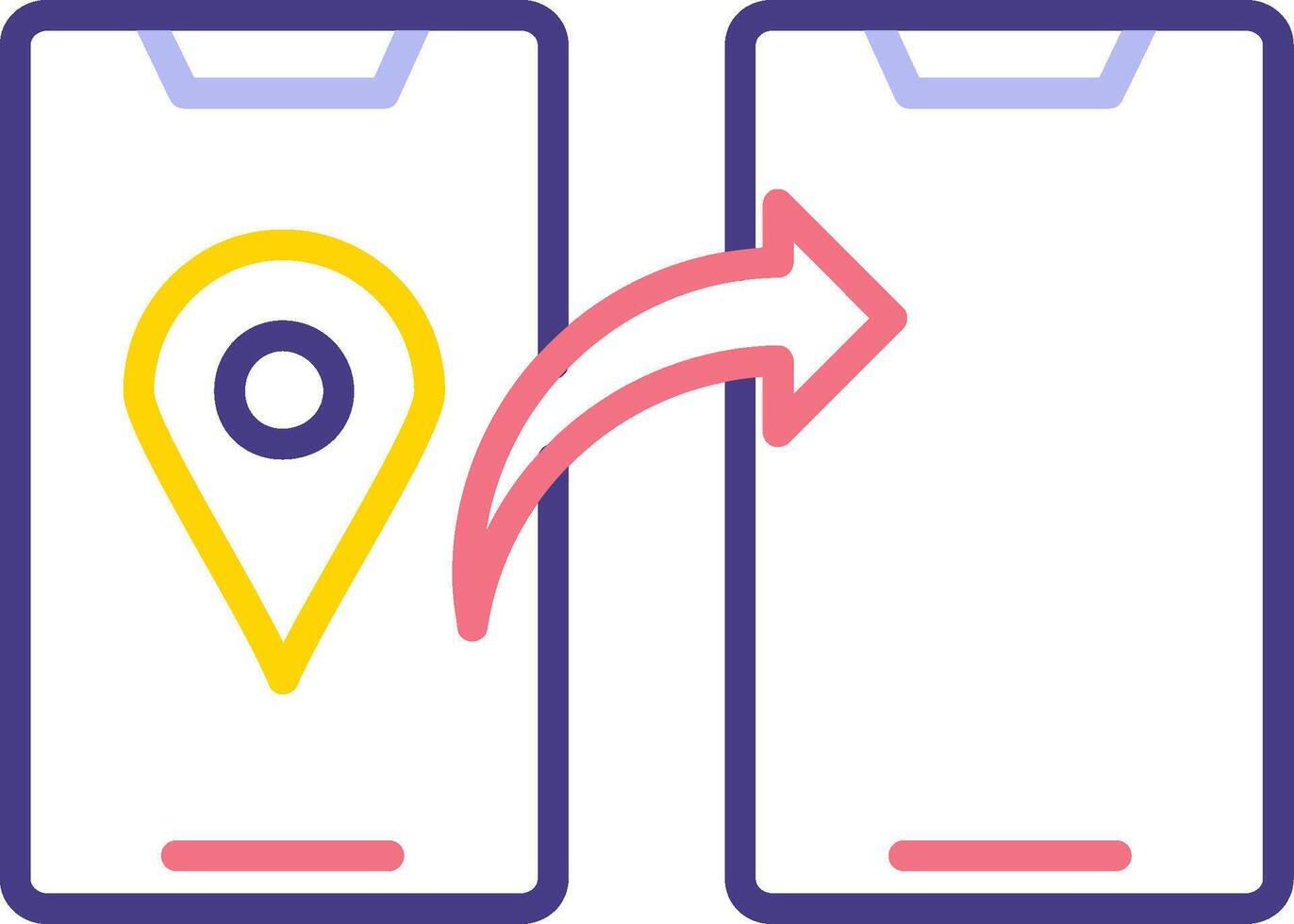 Share Location Vector Icon