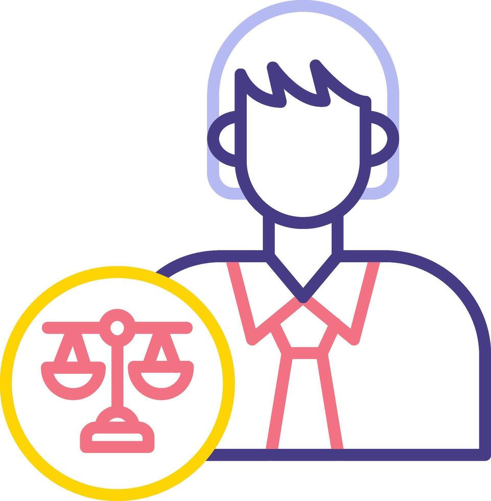 Lawyer Vector Icon