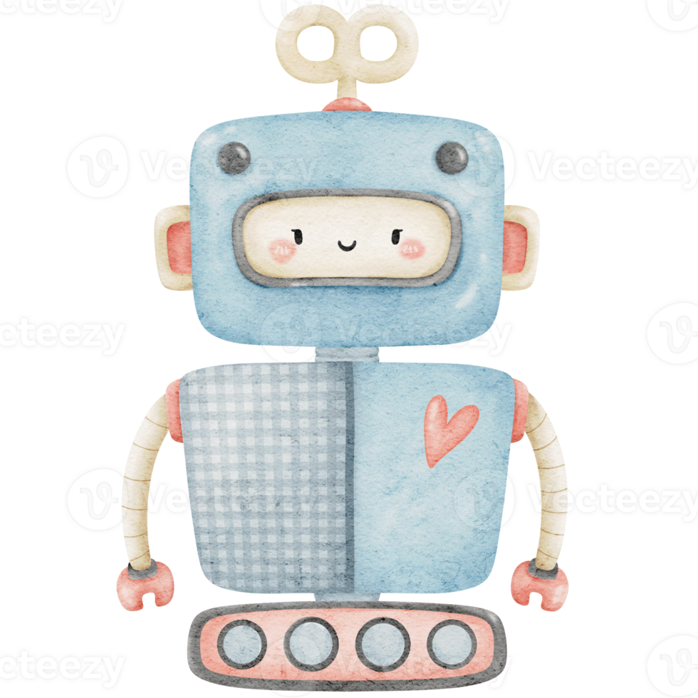 Cute Robots futuristic clipart PNG