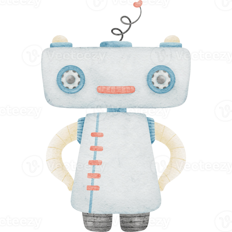 Cute Robots futuristic clipart PNG