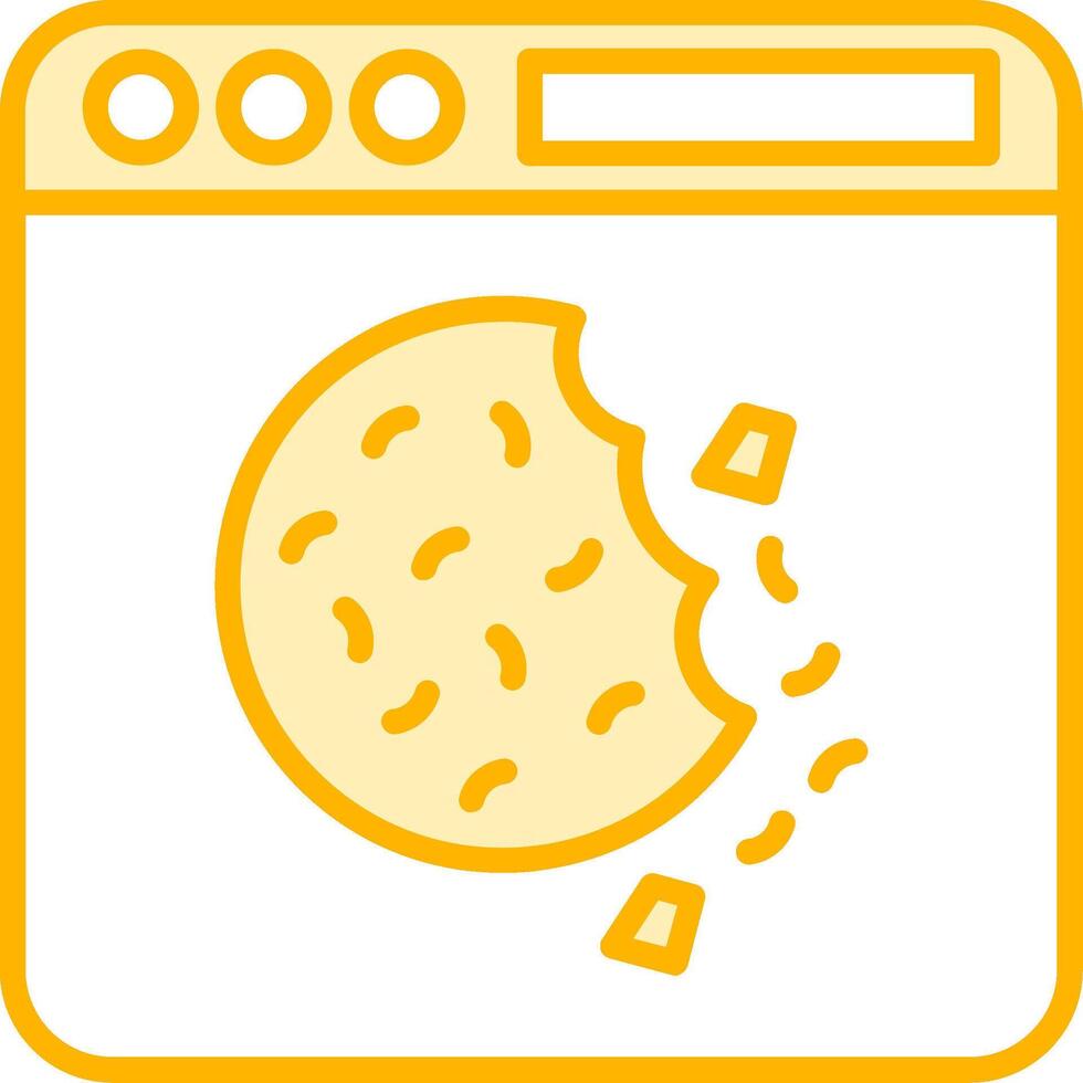 icono de vector de galleta