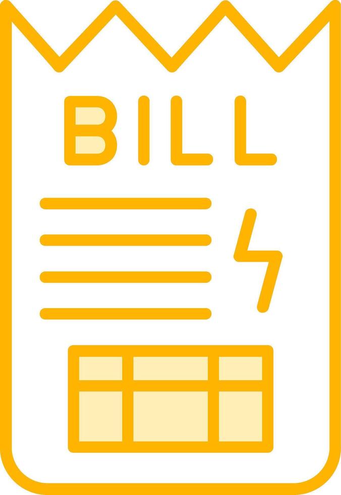 Bill Vector Icon