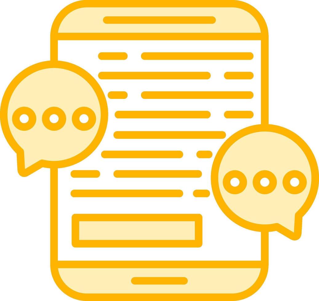 Mobile Chat Vector Icon