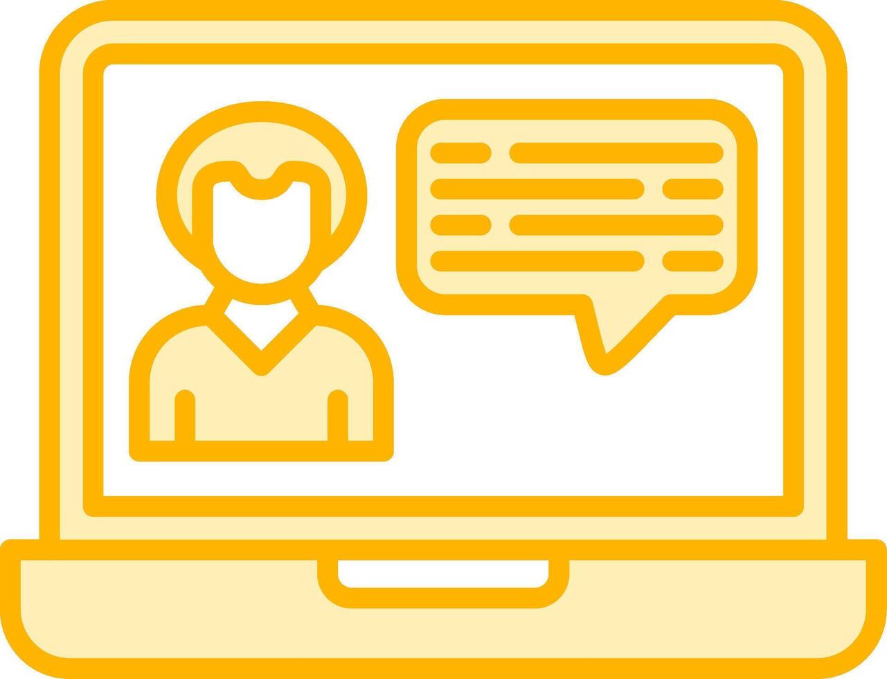 Video Call Chat Vector Icon