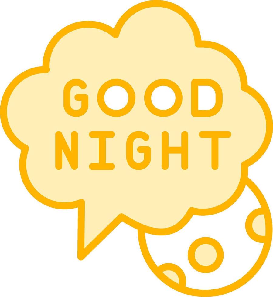 Good Night Vector Icon