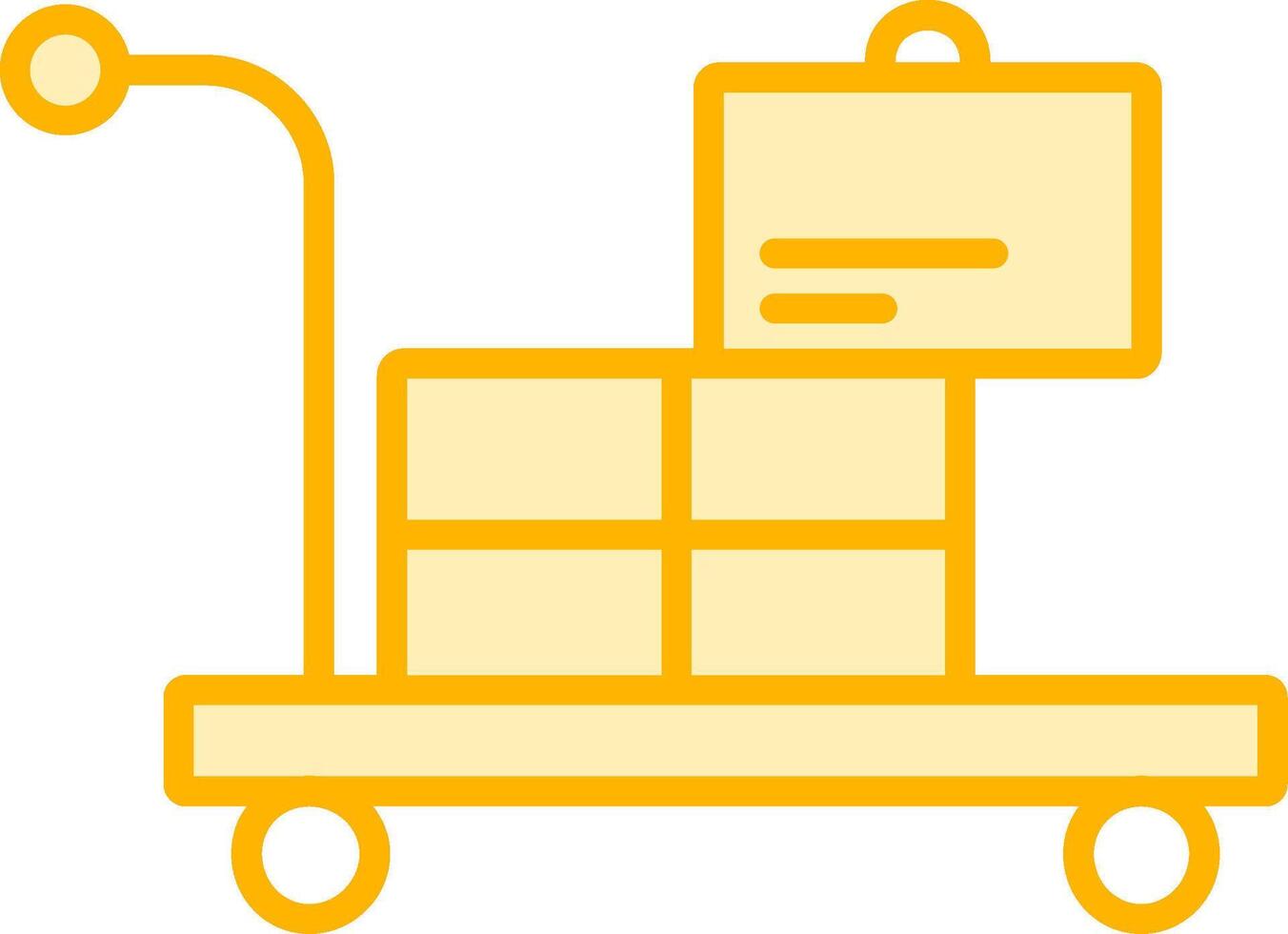 Airport Cart Vector Icon