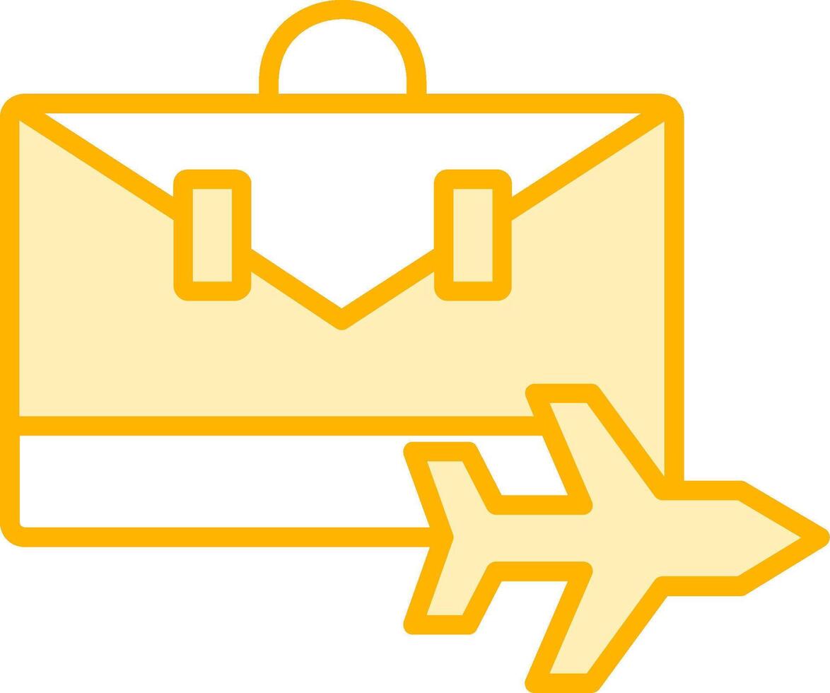 Business Trip Vector Icon