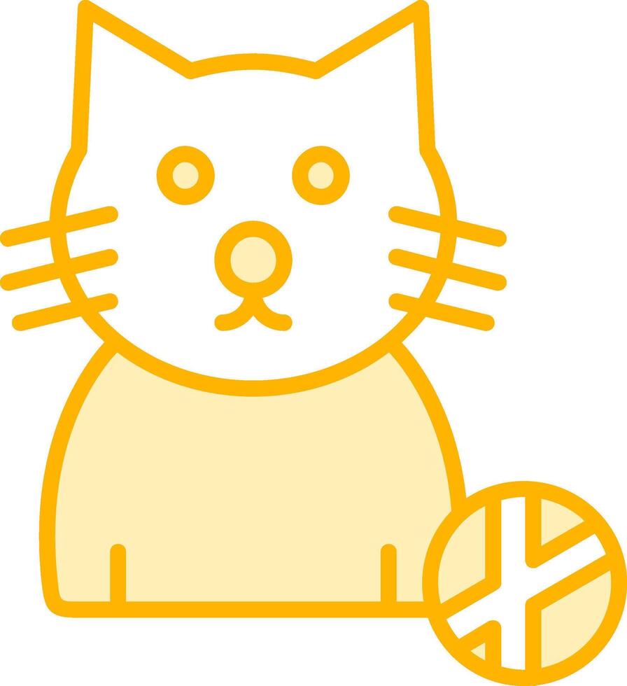 icono de vector de gato