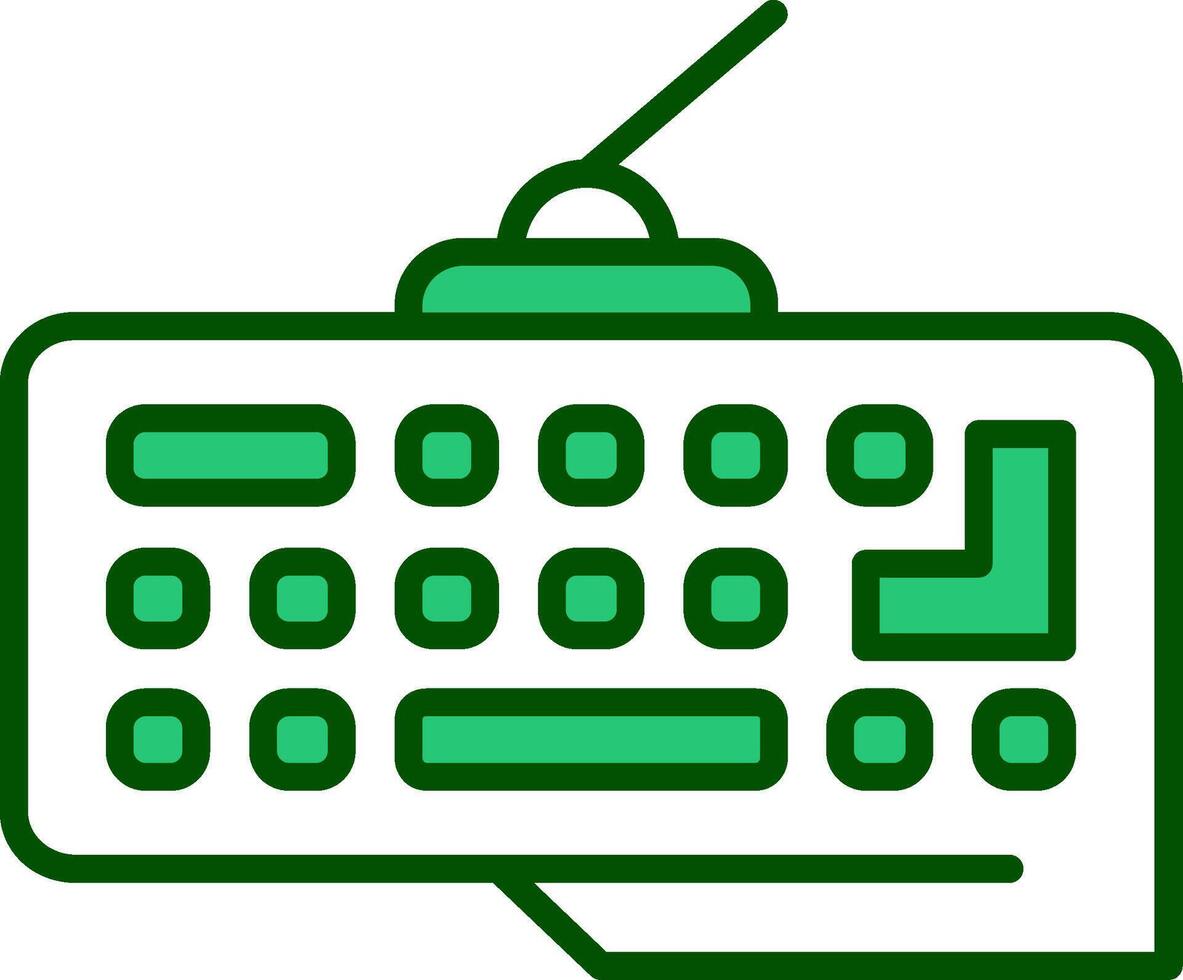 icono de vector de teclado